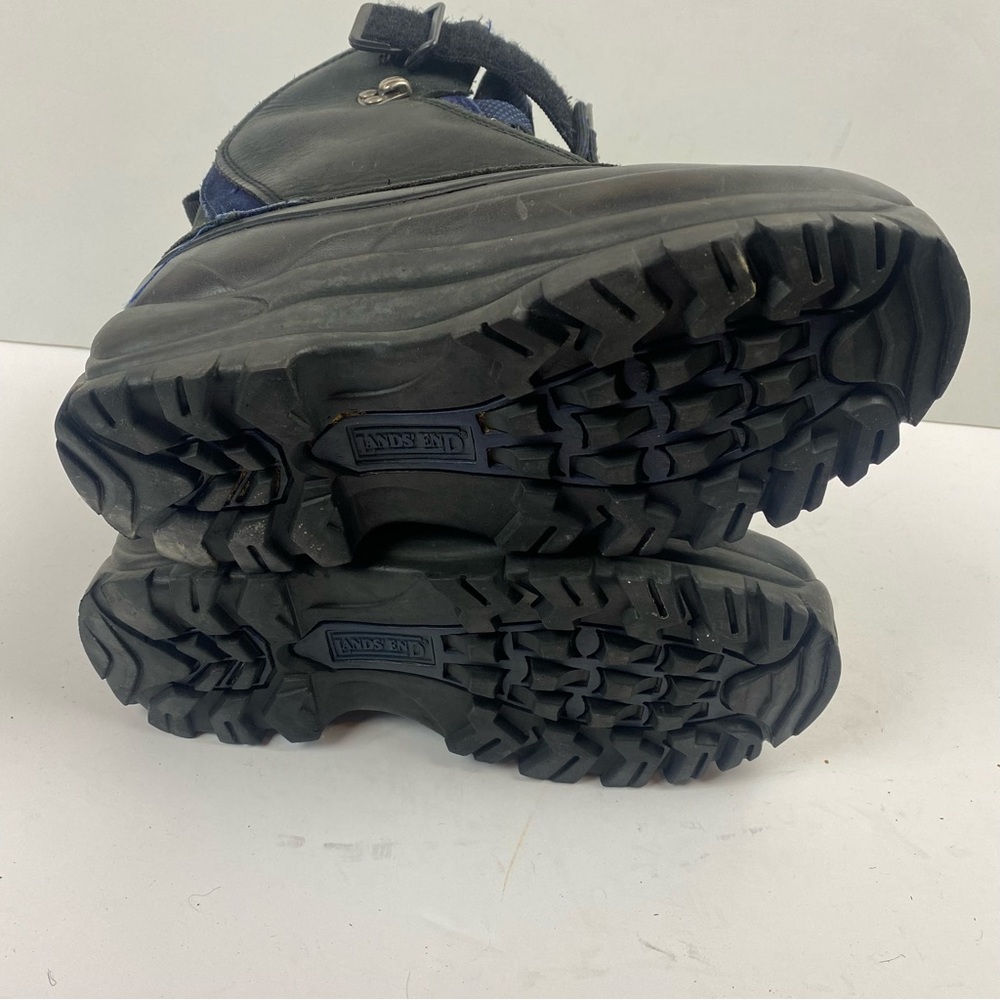 Land’s End Black Blue Waterproof Heavy-duty Lace-up Winter Snow Hiking Boots 6 - Picture 12 of 14